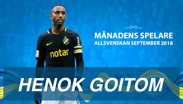 Henok Goitom Månadens spelare i Allsvenskan i september