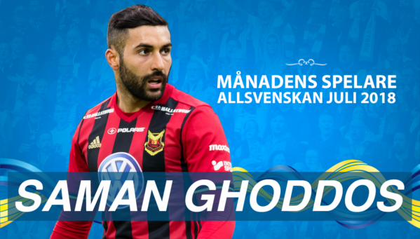 Saman Ghoddos är Månadens spelare i Allsvenskan