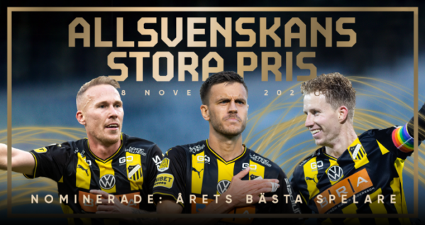 Här är alla nominerade i Allsvenskans Stora Pris