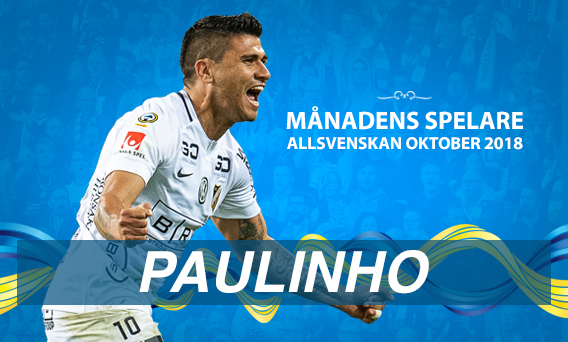 Paulinho historisk Månadens spelare i Allsvenskan